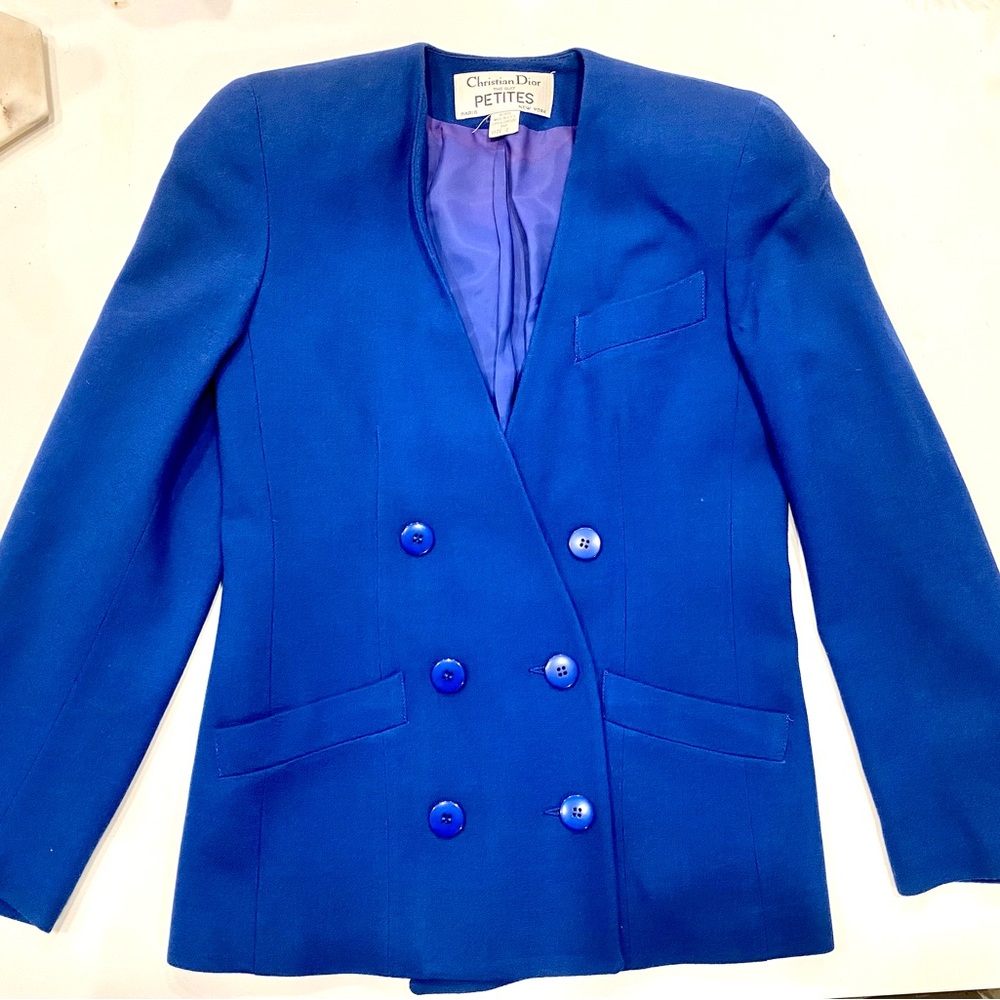 DIOR Vintage Blazer Jacket Coat Petite Sz 2